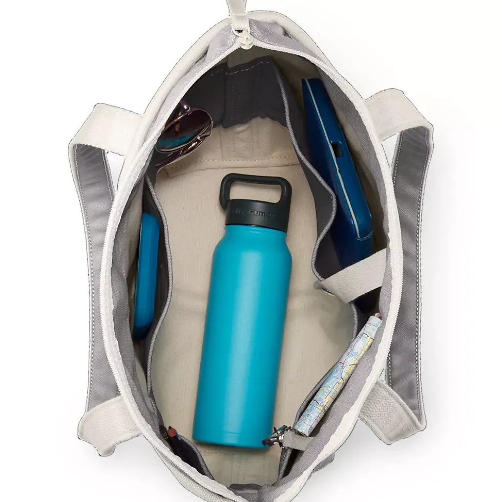 Medium 5 Pocket Open Top Canvas Tote Bag
