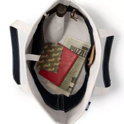 Medium 5 Pocket Open Top Canvas Tote Bag