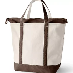 Medium 5 Pocket Open Top Canvas Tote Bag