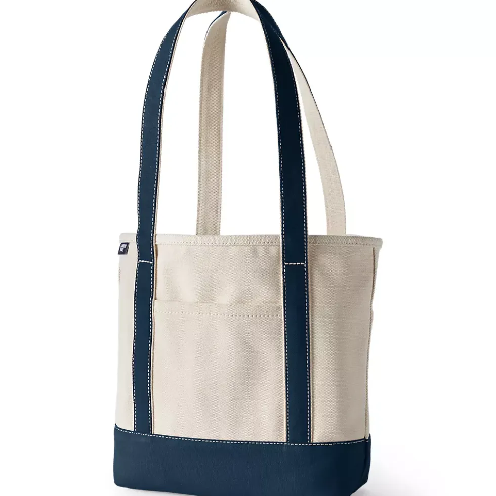 Medium 5 Pocket Open Top Canvas Tote Bag