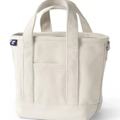 Medium 5 Pocket Open Top Canvas Tote Bag