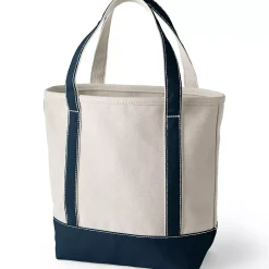 Medium 5 Pocket Open Top Canvas Tote Bag