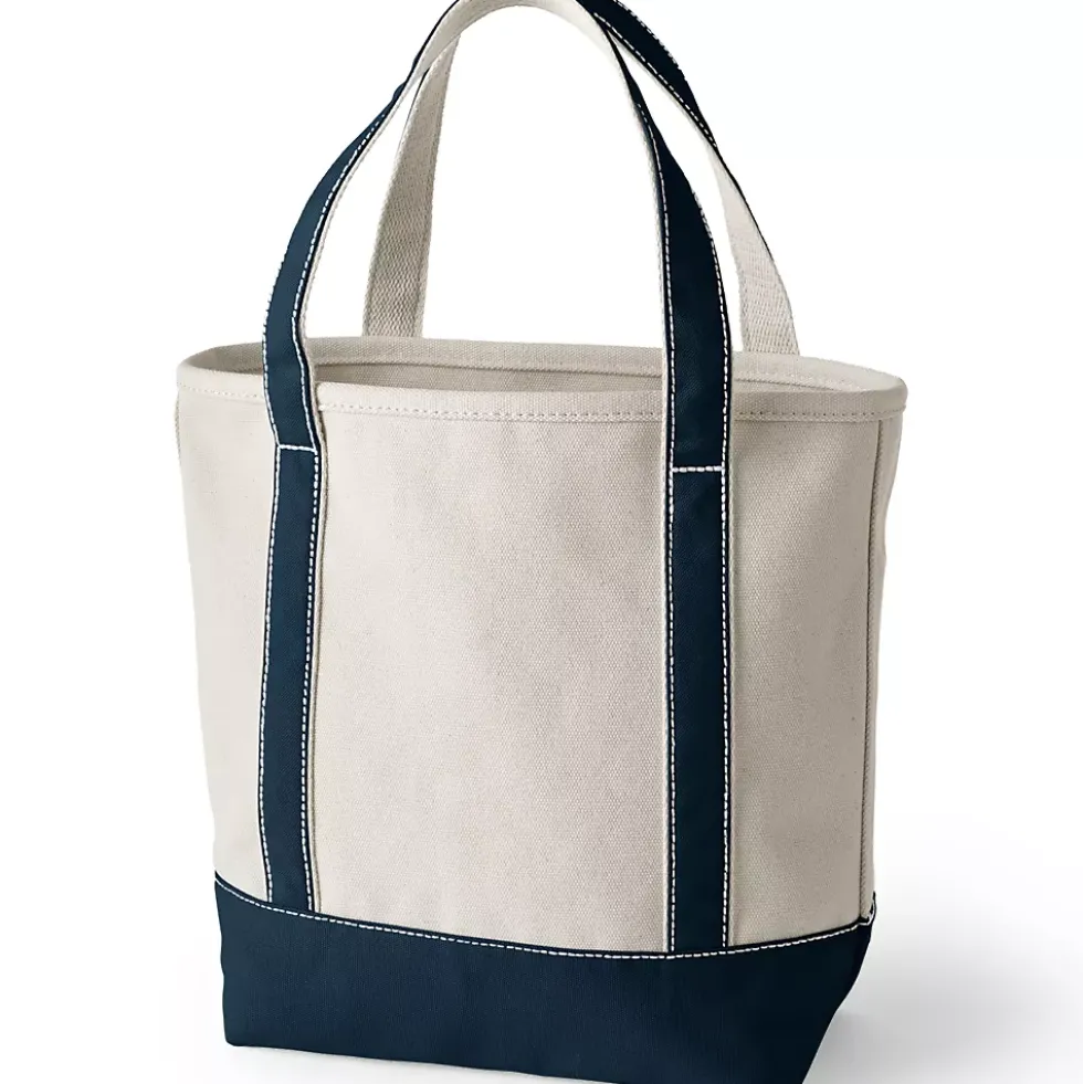 Medium 5 Pocket Open Top Canvas Tote Bag