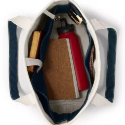 Medium 5 Pocket Open Top Canvas Tote Bag