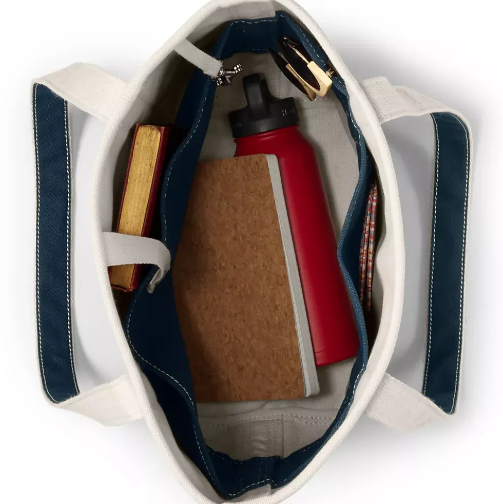 Medium 5 Pocket Open Top Canvas Tote Bag