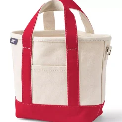 Medium 5 Pocket Open Top Canvas Tote Bag