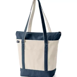 Medium 5 Pocket Open Top Canvas Tote Bag