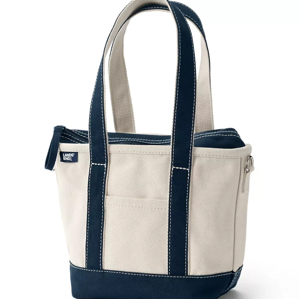 Medium 5 Pocket Open Top Canvas Tote Bag