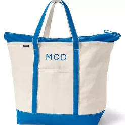 Medium 5 Pocket Open Top Canvas Tote Bag