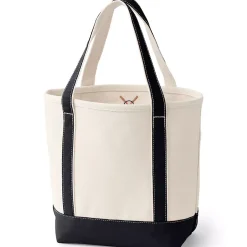 Medium 5 Pocket Open Top Canvas Tote Bag