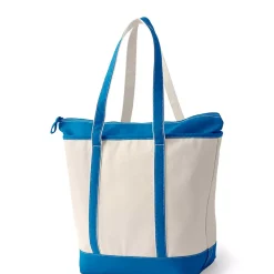 Medium 5 Pocket Open Top Canvas Tote Bag