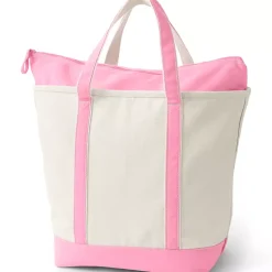 Medium 5 Pocket Open Top Canvas Tote Bag