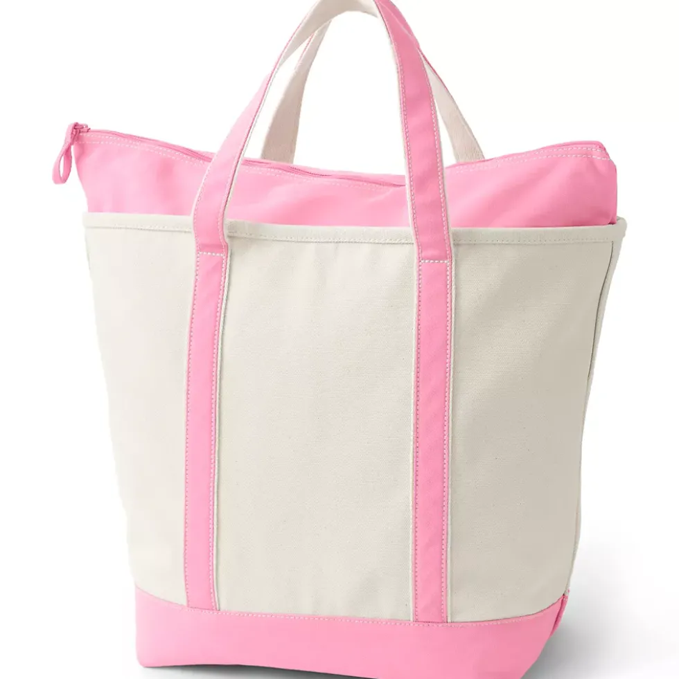 Medium 5 Pocket Open Top Canvas Tote Bag