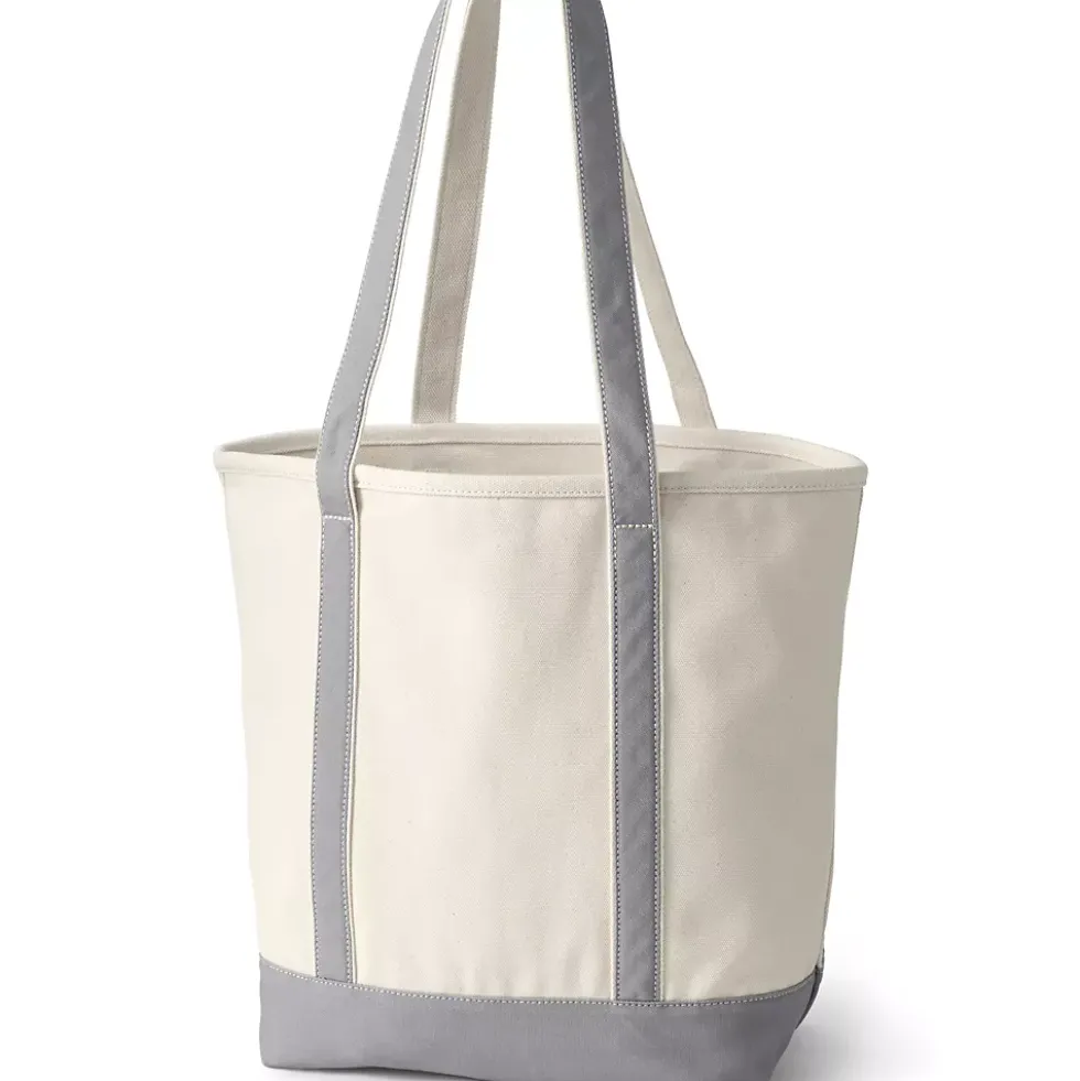 Medium 5 Pocket Open Top Canvas Tote Bag