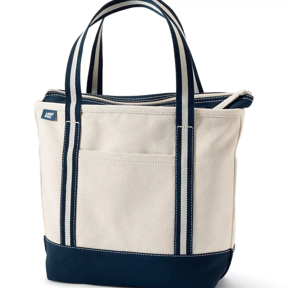 Medium 5 Pocket Open Top Canvas Tote Bag