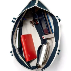 Medium 5 Pocket Open Top Canvas Tote Bag