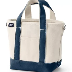 Medium 5 Pocket Open Top Canvas Tote Bag