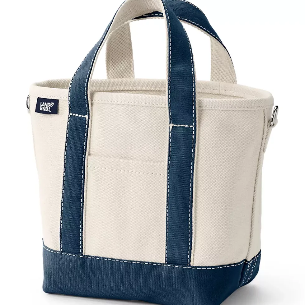 Medium 5 Pocket Open Top Canvas Tote Bag