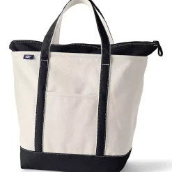 Medium 5 Pocket Open Top Canvas Tote Bag