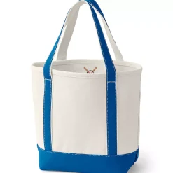 Medium 5 Pocket Open Top Canvas Tote Bag
