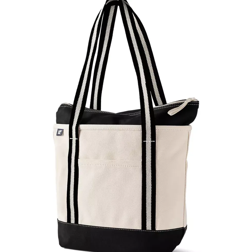 Medium 5 Pocket Open Top Canvas Tote Bag