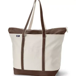 Medium 5 Pocket Open Top Canvas Tote Bag