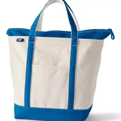 Medium 5 Pocket Open Top Canvas Tote Bag