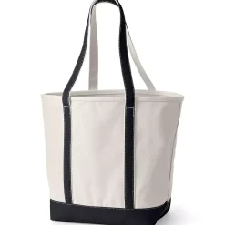 Medium 5 Pocket Open Top Canvas Tote Bag