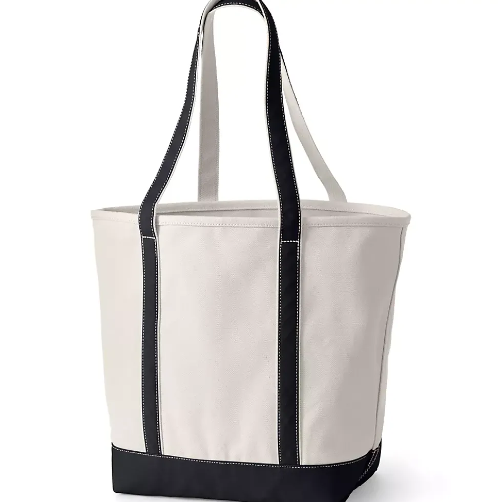 Medium 5 Pocket Open Top Canvas Tote Bag