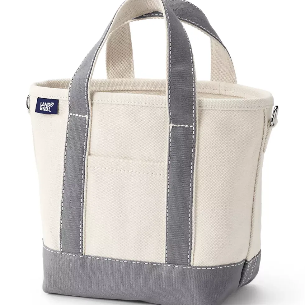 Medium 5 Pocket Open Top Canvas Tote Bag
