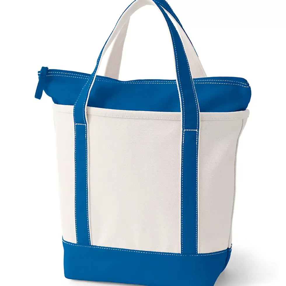 Medium 5 Pocket Open Top Canvas Tote Bag