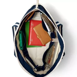 Medium 5 Pocket Open Top Canvas Tote Bag