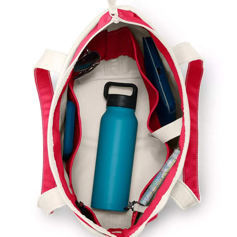 Medium 5 Pocket Open Top Canvas Tote Bag