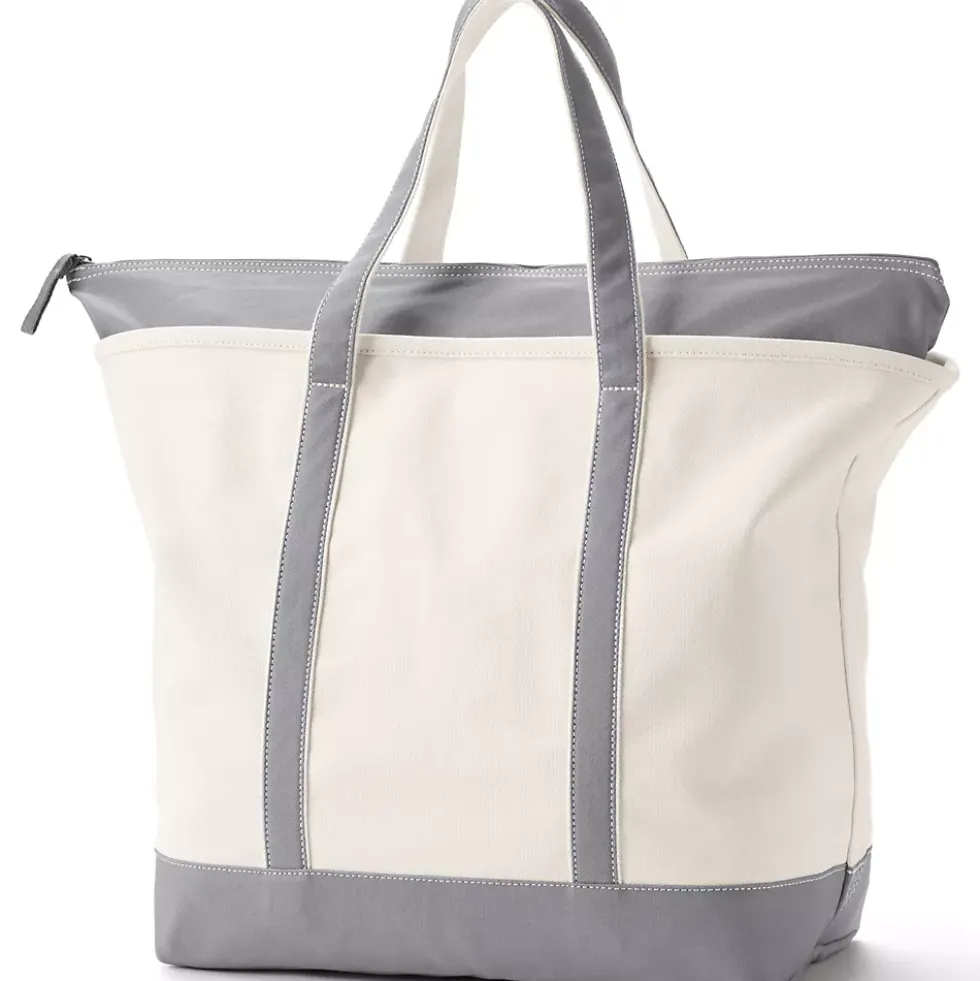 Medium 5 Pocket Open Top Canvas Tote Bag