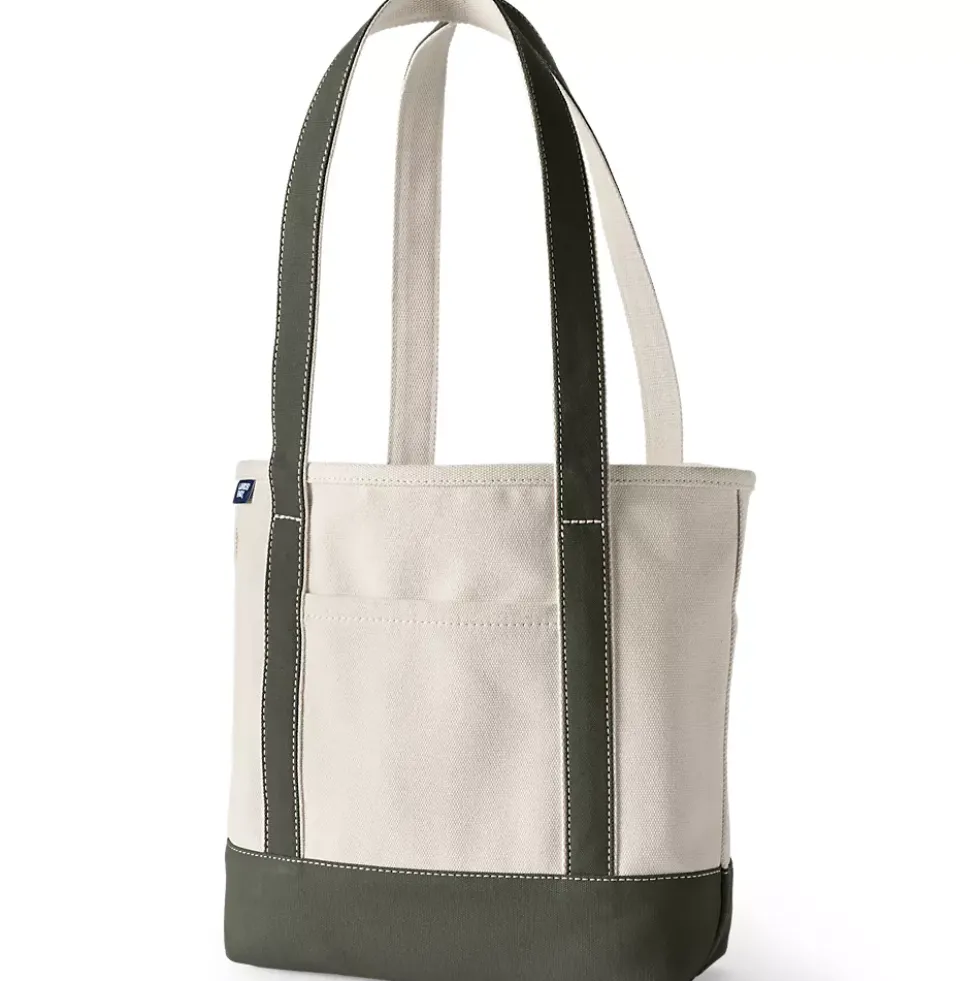 Medium 5 Pocket Open Top Canvas Tote Bag