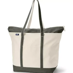 Medium 5 Pocket Open Top Canvas Tote Bag