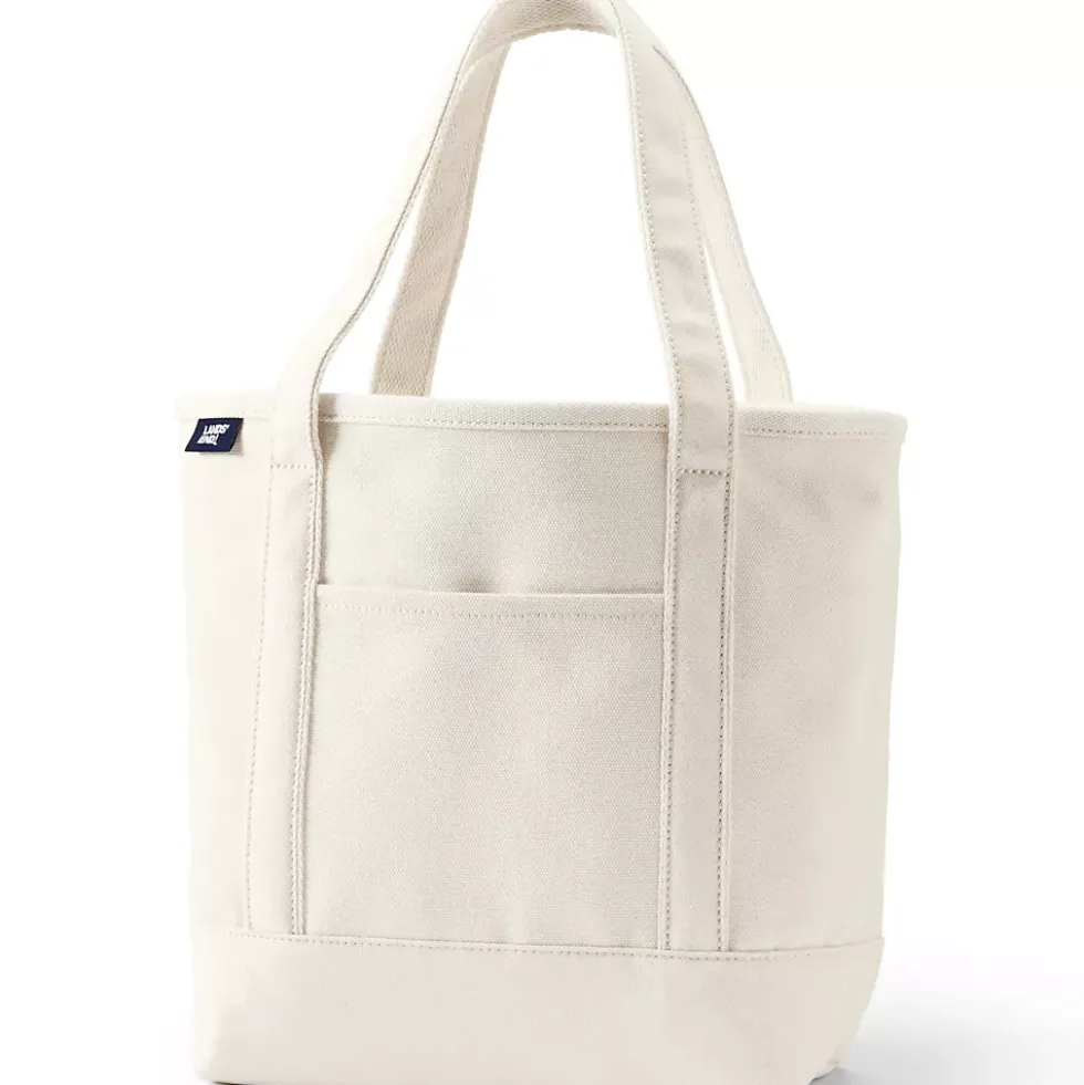 Medium 5 Pocket Open Top Canvas Tote Bag