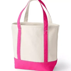 Medium 5 Pocket Open Top Canvas Tote Bag