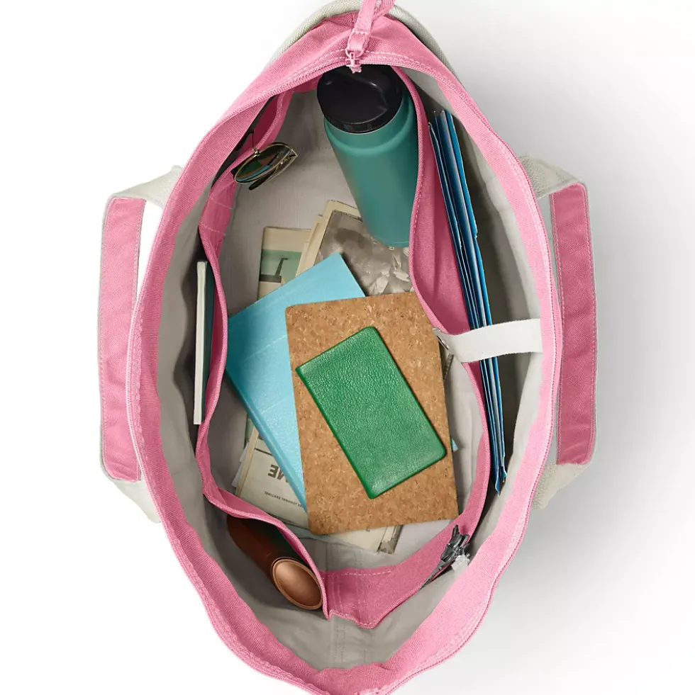 Medium 5 Pocket Open Top Canvas Tote Bag