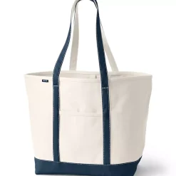 Medium 5 Pocket Open Top Canvas Tote Bag