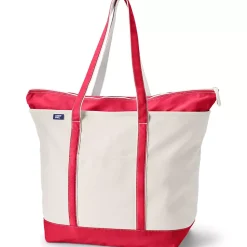 Medium 5 Pocket Open Top Canvas Tote Bag