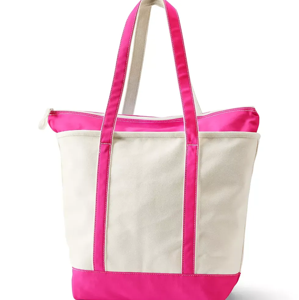Medium 5 Pocket Open Top Canvas Tote Bag