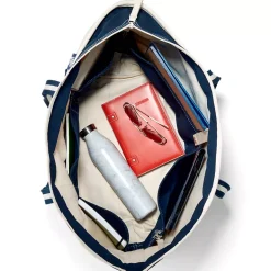 Medium 5 Pocket Open Top Canvas Tote Bag