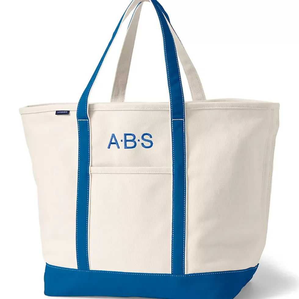Medium 5 Pocket Open Top Canvas Tote Bag