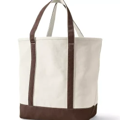 Medium 5 Pocket Open Top Canvas Tote Bag