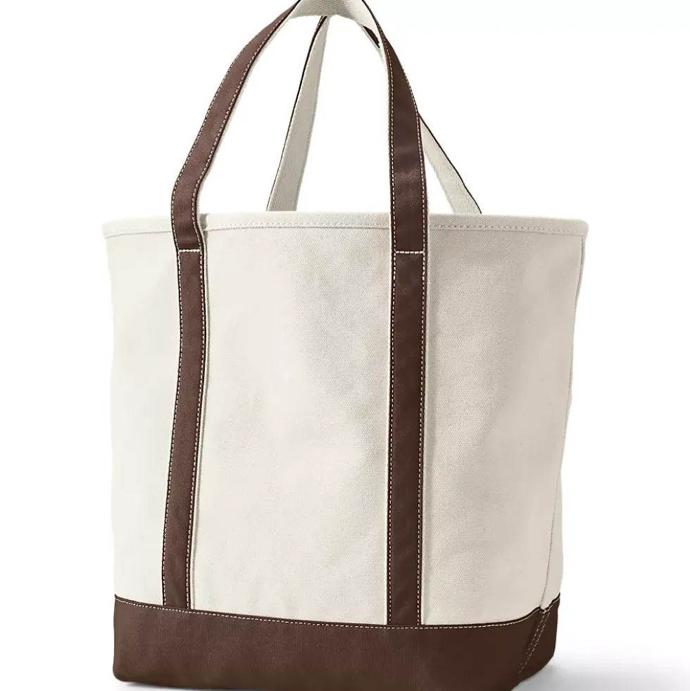 Medium 5 Pocket Open Top Canvas Tote Bag