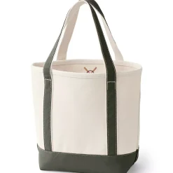 Medium 5 Pocket Open Top Canvas Tote Bag