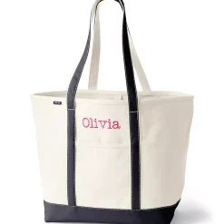 Medium 5 Pocket Open Top Canvas Tote Bag