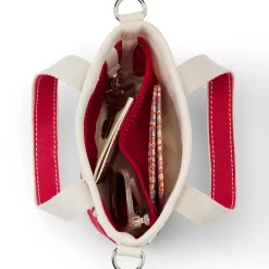 Medium 5 Pocket Open Top Canvas Tote Bag