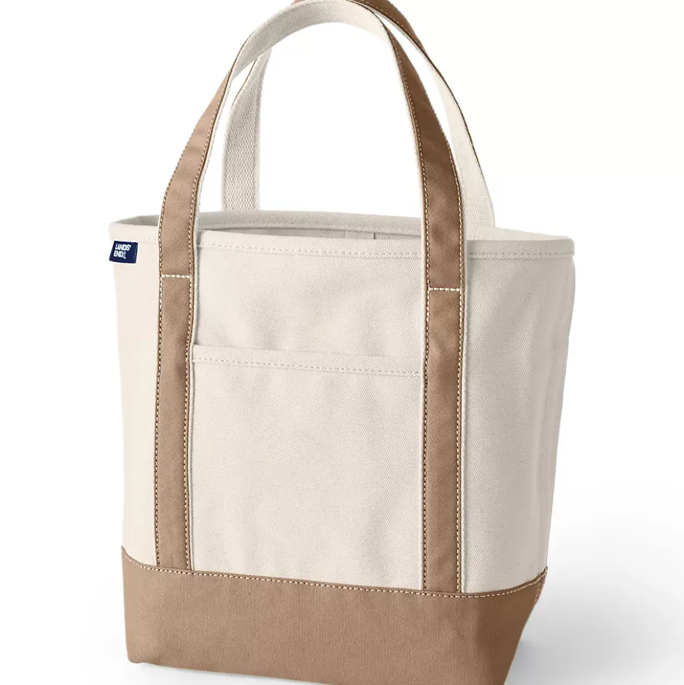 Medium 5 Pocket Open Top Canvas Tote Bag